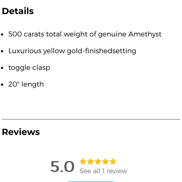 Stauer Amethyst Crystal Necklace - Picture 8 of 8